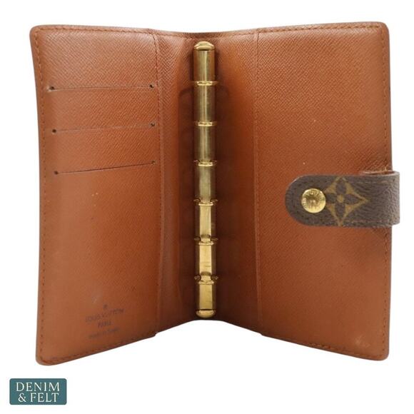 Louis Vuitton Small Ring Agenda Cover Monogram Canvas Planner Authentic - Picture 7 of 16